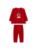 Patachou Girls Red set with embroidered carousel image