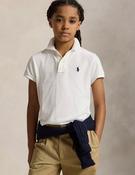 Ralph Lauren Iconic white mesh polo shirt image