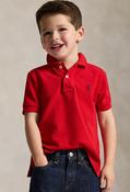 Ralph Lauren Boys red cotton mesh short sleeve polo