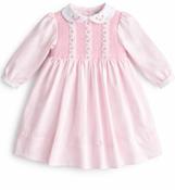 SARAH LOUISE PINK HAND SMOCKED DRESS - 013923