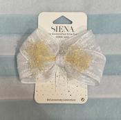 Siena white bow