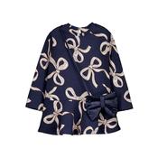 Mayoral jacquard knit dress with bag 4912 Navy image
