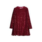 Mayoral Maroon Velvet Sequin Dress 7903 image