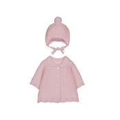 Mayoral pink newborn coat with hat 2403 image