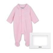 BOSS pink girls babygrow J53321 image