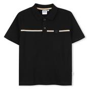 BOSS Boys Black polo shirt j53384 image