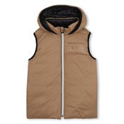 BOSS KId Boy Reversible Sleeveless Puffer Logo Jacket J53436
