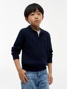 Tommy Hilfiger Cable Knit Polo Jumper 10624 image