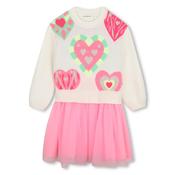 Billieblush knit and tulle dress U22347 image