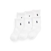 Ralph Lauren Athletic crew sock 6 pack white image
