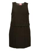 Plain brown pinafore