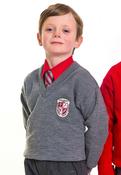 Holy Cross Mercy Boys Grey Crested Jumper