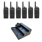 Motorola XT420 Walkie Talkie Starter Six Pack RMP0166BHLAASTART