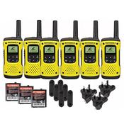 Motorola Walkie Talkie H20 T92 Six Pack A9P00811YWCMAGSIX image