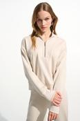 JOSEPH RIBKOFF JERSEY SWEATSHIRT CREAM 261610-3854 126 image