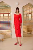 CARLA RUIZ CORAL ASYMETRIC NECK DRESS 52549 126 image