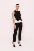 CARLA RUIZ BLACK PEPLUM TOP 53077 226 image
