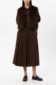 LUISA CERANO BROWN TAFFETA SKIRT 548342 226 image