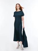 IBLUES TEAL LONG SATIN DRESS IBLFIESTA 226 image