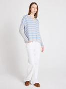 ABSOLUTE V NECK STRIPE  KNIT TONI 126