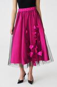 BIZE PINK MESH TAFFETA SKIRT BZ3195 226 image