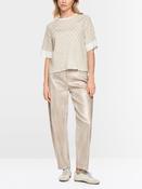 MARCCAIN BEIGE ROUND NECK TOP BS4122M06 182 226 image
