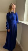 CARLA RUIZ BLUE LONG CHIFFON DRESS 53113 226 image