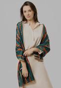 CODELLO GREY PRINT SCARF 62S0022 226 image