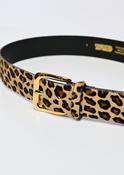ESSENTIEL ANTWERP BLACK KOFEE PRINTED LEATHER BELT 226 image