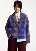 ESSENTIEL ANTWERP BLUE KARREAU CHECK CARDIGAN 226