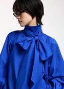 ESSENTIEL ANTWERP BLUE KEILY PUSSY BOW TIE TOP 226