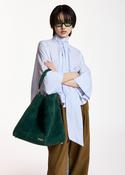 ESSENTIEL ANTWERP WHITE KEFIR PUSSY BOW TIE TOP KEFIR 226 image