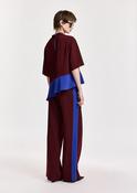 ESSENTIEL ANTWERP WINE KARMIC TWO COLOUR PANTS 226 image