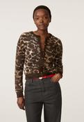 FABIENNE CHAPOT ANIMAL PRINT HENRY CARDIGAN CLTCAR24AW260284 226
