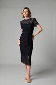 FEE G NAVY ANNABELLE LACE DRESS NECK TRIM 885B/147 226 image