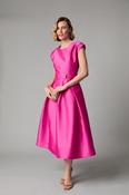 FEE G PINK GRACE PLEATED SHOULDER DRESS 887B/142 226 image