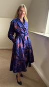 BIZE BLUE TAFFETA COAT DRESS BZ2196 226 image