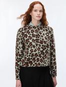 IBLUES BROWN PRINT KNIT IBLPAPILLA 226