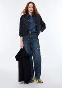 IBLUES NAVY QUILTED CROPPED JACKET IBLSEGALE 226 image