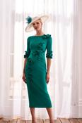 JOHN CHARLES LONG FLOWING GREEN DRESS 29206 125