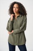 JOSEPH RIBKOFF GREEN BLOUSE 263922 3380 226