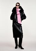 ESSENTIEL ANTWERP BLACK KABUKI FAUX LEATHER BOMBER 226 image
