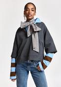 ESSENTIEL ANTWERP BLUE KANTELOU POLO SWEATSHIRT 226