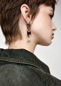 ESSENTIEL ANTWERP GOLD KAOS BICOLOR EARRINGS KAOS 226