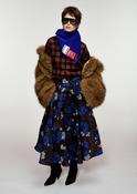 ESSENTIEL ANTWERP WINE KATHYANNE CIRCLE MIDI-SKIRT 226 image