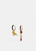 ESSENTIEL ANTWERP BLACK KIRL EARRINGS WITH CHARMS KIRL 226