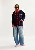 ESSENTIEL ANTWERP KOKORICO NAVY CARDIGAN K4NA 226
