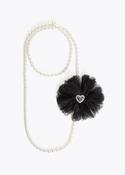 LOLA CASADEMUNT DOUBLE STRAND PEARL AND FLOWER NECKLACE 2603040 226E image