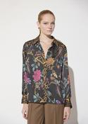 LOLA CASADEMUNT MAITE BLACK FLORAL BLOUSE MF2615017 226