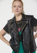 LOLA CASADEMUNT MAITE BLACK STUD GILLET MF2602015 226 image